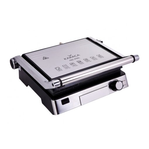 Karaca Biogranite Grill And Toaster Inox 2000W Stainless Steel 6 Slice Capacity, 153.06.11.0448