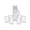 Karaca Colmar 7Pcs Water Set - [2L Jug, 6Pcs Glasses 330ML], 153.09.01.0645