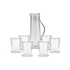 Karaca Colmar 7Pcs Water Set - [2L Jug, 6Pcs Glasses 330ML], 153.09.01.0645