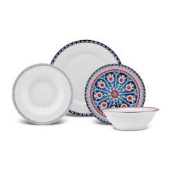 Karaca Elegance Bone Ancient Dinner Set of 24Pcs For 6 Person, 153.09.01.1365