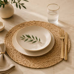 Alternative view of Karaca Ravlen Wicker Placemat 2 Pieces Set 38 cm, 153.19.01.1426