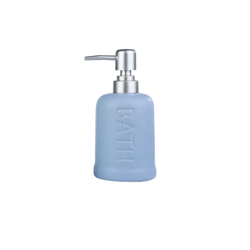 Sarah Anderson Poplin Blue Ceramic Liquid Soap Dispenser