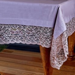 Karaca Home Juliet Dusty Rose Lace Table Cloth 160x240cm, 200.14.01.0149