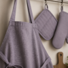 Karaca Home Pinny Grey 4-Piece Kitchen Apron Set, 200.18.01.0441 - Image 2