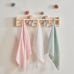 Karaca Home Little Star 3-Piece Baby Muslin Set, 200.22.11.0092