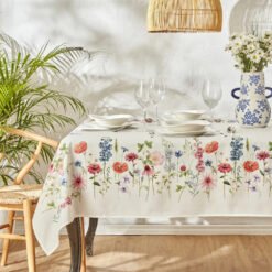 Karaca Home Layana Tablecloth 145x220cm White, 200.22.14.0262