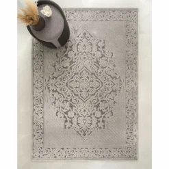 Karaca Home Cashmere Carpet 7/24 Queen Diana, Gray - 160x230 cm, 210.03.03.0205