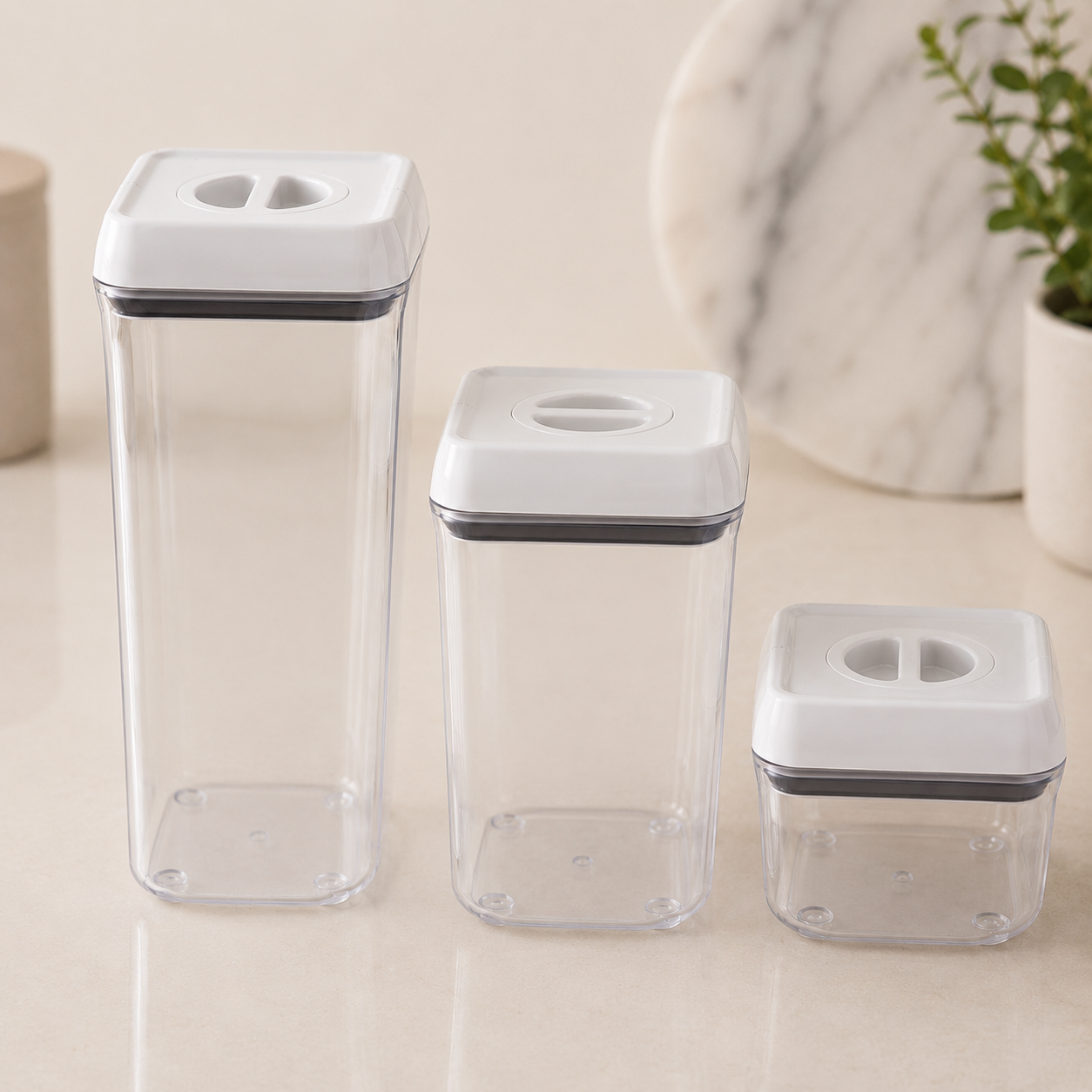 Karaca Seal Storage Container Set S-M-L, 153.01.04.2576 2 Karaca Seal Storage Container Set S-M-L, 153.01.04.2576 - Image 2