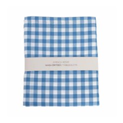 Karaca Home Short Preparation Plaid Table Cloth [Navy Blue] 160x220cm, 300.21.02.0523