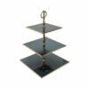 Karaca Home Line Decorative 3 Tier [Gold] Cake Stand 25cm, 300.21.02.0759