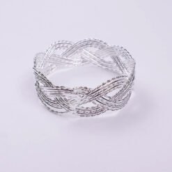 Karaca Home Glamour 12Pcs Napkin Ring [Silver], 300.21.02.0761