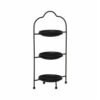Karaca Home Colmar 3 Floor Service Plate [Black], 300.22.02.0177