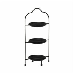 Karaca Home Colmar 3 Floor Service Plate [Black], 300.22.02.0177