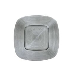Karaca Home Premium Glass Charger Plate [Silver] 37cm, 300.22.02.0257