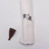 Karaca Home Hammered Metal Napkin Ring Set, 2Pcs [Silver], 300.22.02.0468