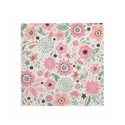 Karaca Home Floral Napkin Set of 20Pcs 33x33cm, 300.22.02.0686