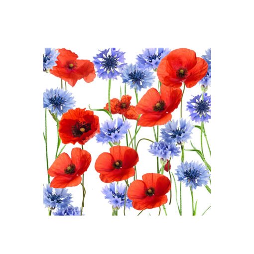 Karaca Home Poppy Napkin Set of 20Pcs 33x33cm, 300.22.02.0691