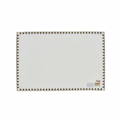 Karaca Home Core 50th Year 6Pcs Rectangular Placemat White-Gold 32x28cm, 300.22.02.0984