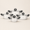Karaca Florya Antibacterial Stainless Steel Cookware Set Black – 8 Pieces, 153.03.08.0416 - Image 6