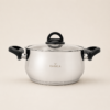 Karaca Florya Antibacterial Stainless Steel Cookware Set Black – 8 Pieces, 153.03.08.0416 - Image 8