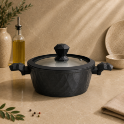 Karaca BioDiamond Non-Stick Antibacterial Handle Induction Stockpot 24 cm, 153.03.08.0423