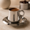 Karaca Knight 2-Piece Coffee Cup with Metal Saucer 80 ml, 153.03.05.0217 6 Karaca Knight 2-Piece Coffee Cup with Metal Saucer 80 ml, 153.03.05.0217 - Image 2