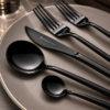 Karaca Premium Jupiter Black 84-Piece Cutlery Set for 12 People – Shiny Black, 153.03.08.4579 5 Karaca Premium Jupiter Black 84-Piece Cutlery Set for 12 People – Shiny Black, 153.03.08.4579 - Image 2