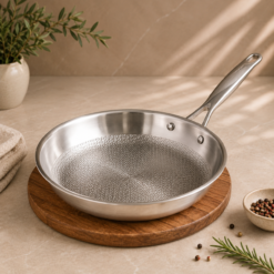 Karaca Powersteel 316+ 3Ply Stainless Steel Induction Frying Pan 30 cm, 153.03.08.0559