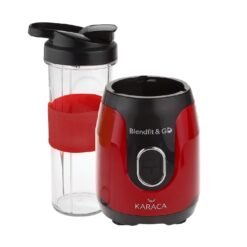 Alternative view of Karaca Blend-fit Red Smoothie Go Set – 1000ml, 550W, Ice Crushing & One-Button Operation, 153.03.06.6427