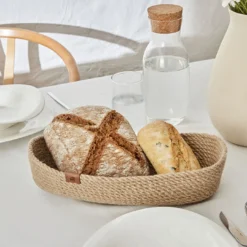 Karaca Home Alba Jute Oval Decorative Plate – 37 cm, 300.22.02.0953