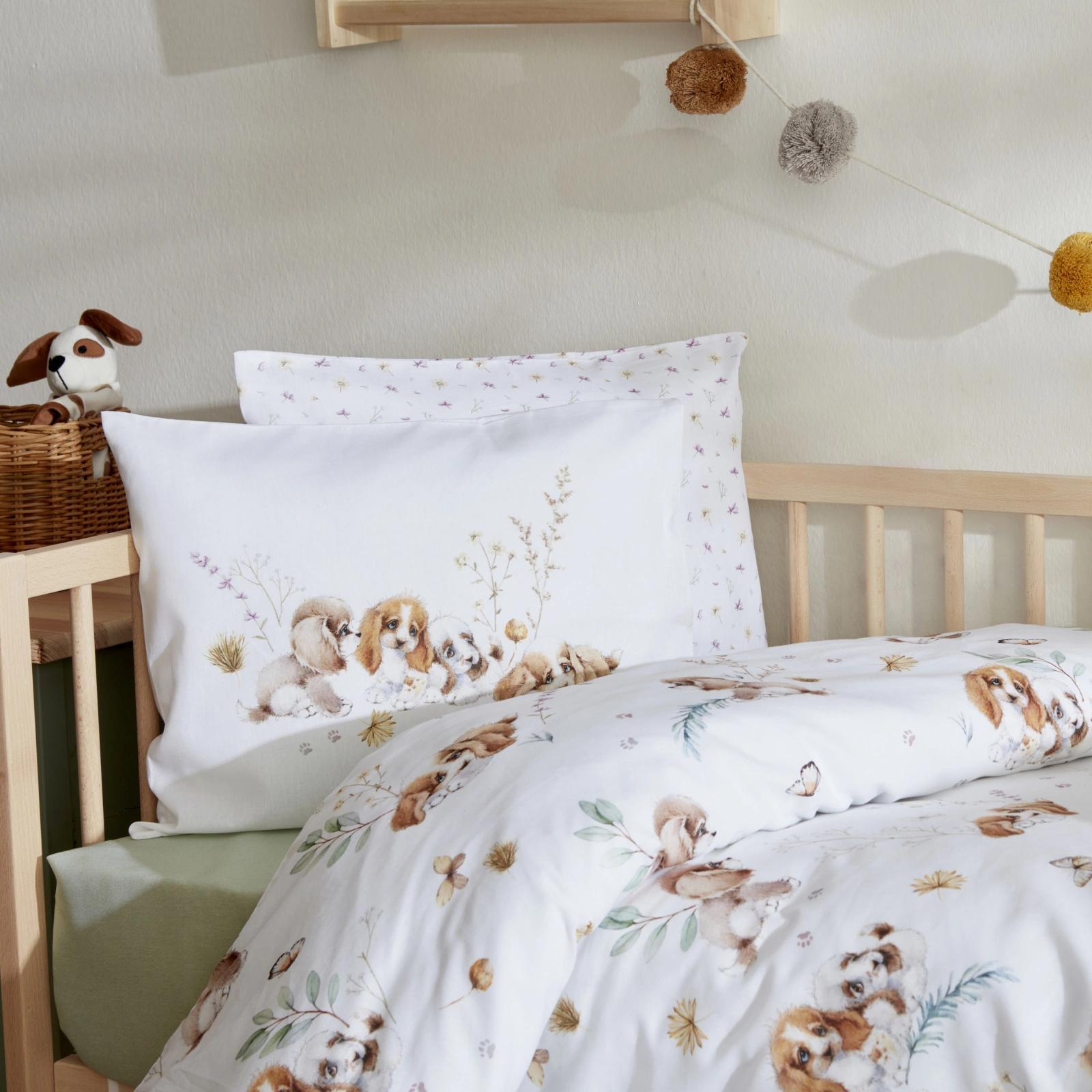 Karaca Home Baby Cute Dream 100% Cotton Baby Duvet Cover Set , 200.22.11.0214 4 Karaca Home Baby Cute Dream 100% Cotton Baby Duvet Cover Set , 200.22.11.0214 - Image 4