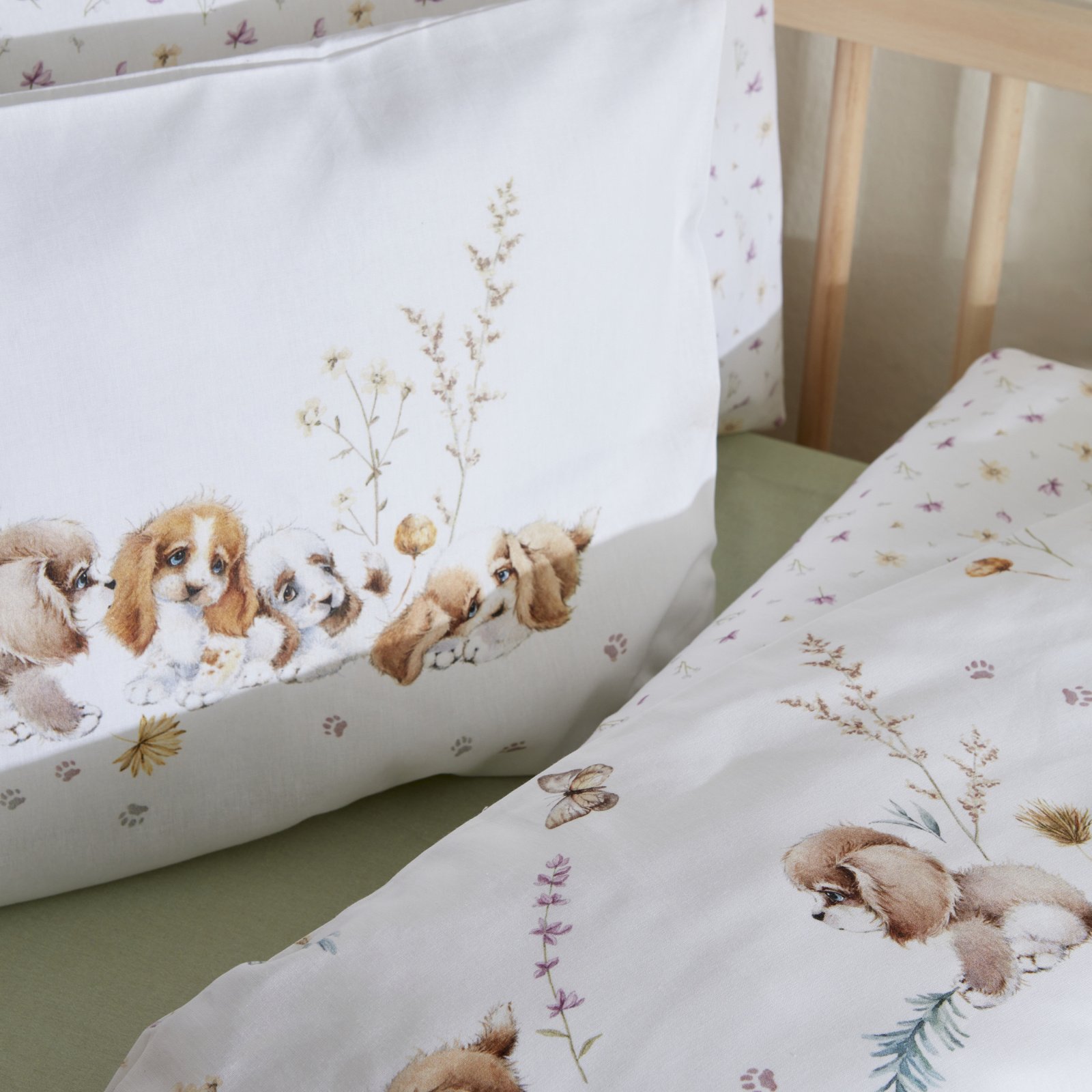 Karaca Home Baby Cute Dream 100% Cotton Baby Duvet Cover Set , 200.22.11.0214 2 Karaca Home Baby Cute Dream 100% Cotton Baby Duvet Cover Set , 200.22.11.0214 - Image 2