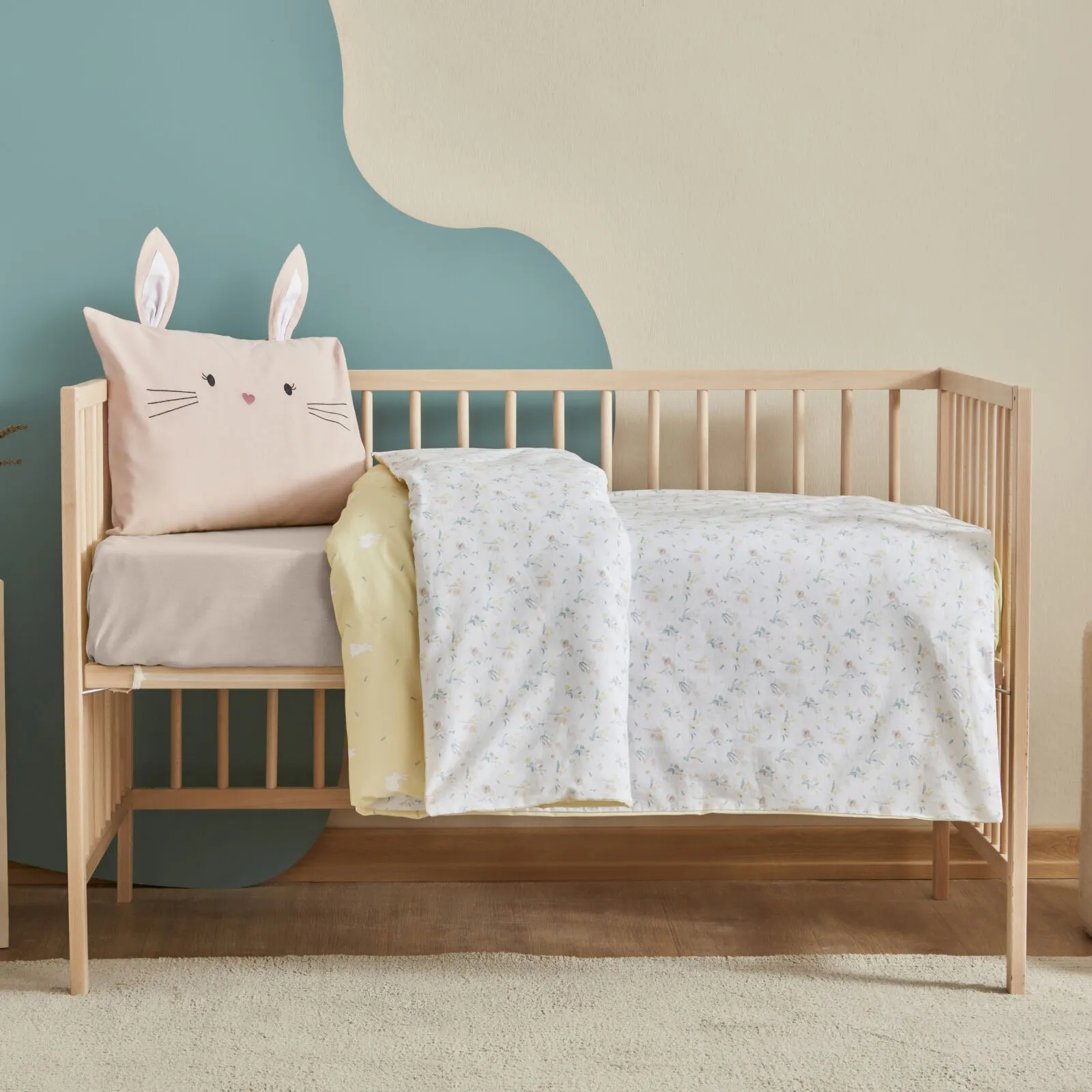 Karaca Home Baby Bunny 100% Cotton Baby Duvet Cover Set , 200.22.12.0081 9 Karaca Home Baby Bunny 100% Cotton Baby Duvet Cover Set , 200.22.12.0081 - Image 9