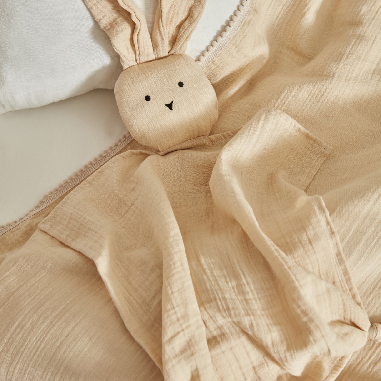 Karaca Home Baby Little Bunny 100% Cotton Muslin Playmate Set, 200.22.12.0084 2 Karaca Home Baby Little Bunny 100% Cotton Muslin Playmate Set, 200.22.12.0084 - Image 2