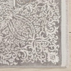 Alternative view of Karaca Home Cashmere Carpet Viscose Premium Flame - Gray, 160x230 cm, 210.03.03.0147