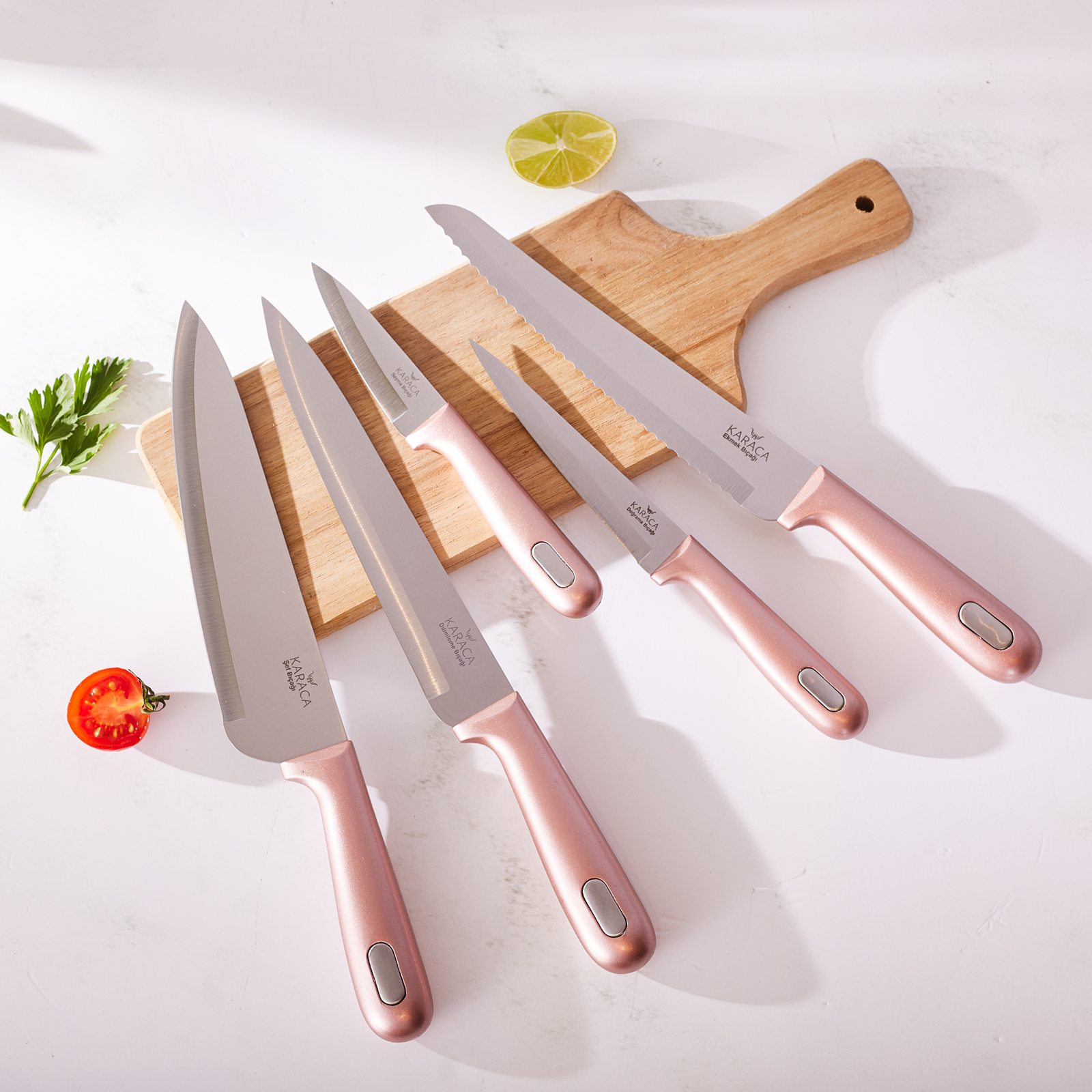Karaca Power 5-Piece Stainless Steel Knife Set, 153.03.07.9225 3 Karaca Power 5-Piece Stainless Steel Knife Set, 153.03.07.9225 - Image 3