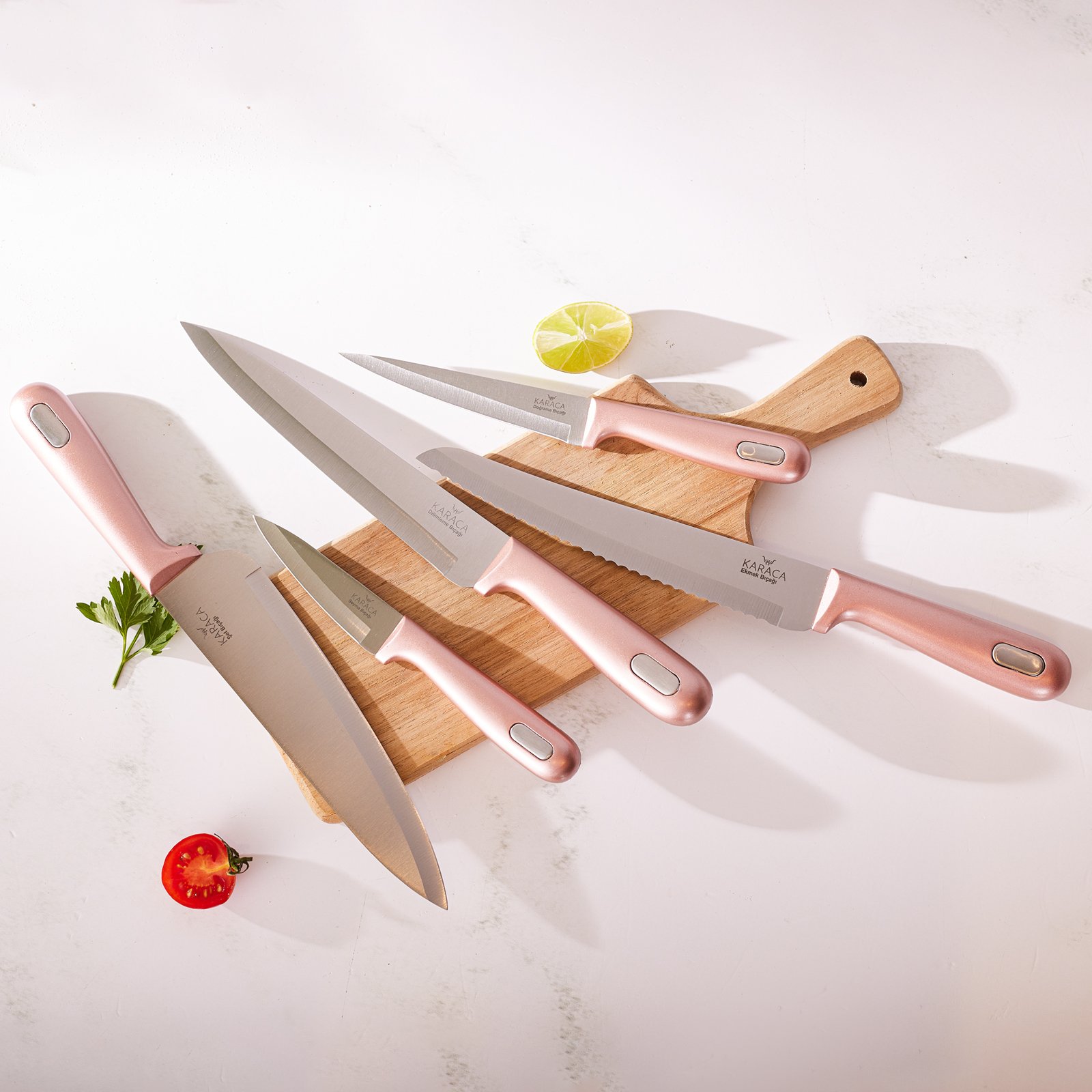 Karaca Power 5-Piece Stainless Steel Knife Set, 153.03.07.9225 4 Karaca Power 5-Piece Stainless Steel Knife Set, 153.03.07.9225 - Image 4
