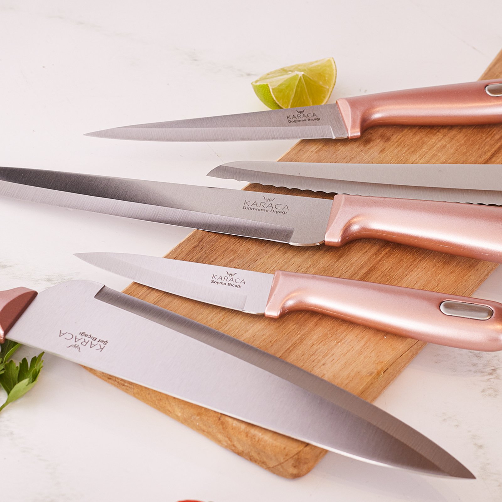 Karaca Power 5-Piece Stainless Steel Knife Set, 153.03.07.9225 5 Karaca Power 5-Piece Stainless Steel Knife Set, 153.03.07.9225 - Image 5