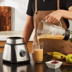 Alternative view of Karaca Shaker Inox Smoothie Blender 500W, 1.5L Glass Pitcher, Stainless Steel, 153.01.06.5011