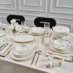 Alternative view of Karaca Red Carpet Collection Fine Pearl Extra Chanak 62-Piece Dinner Set for 12 People, 153.03.08.0185