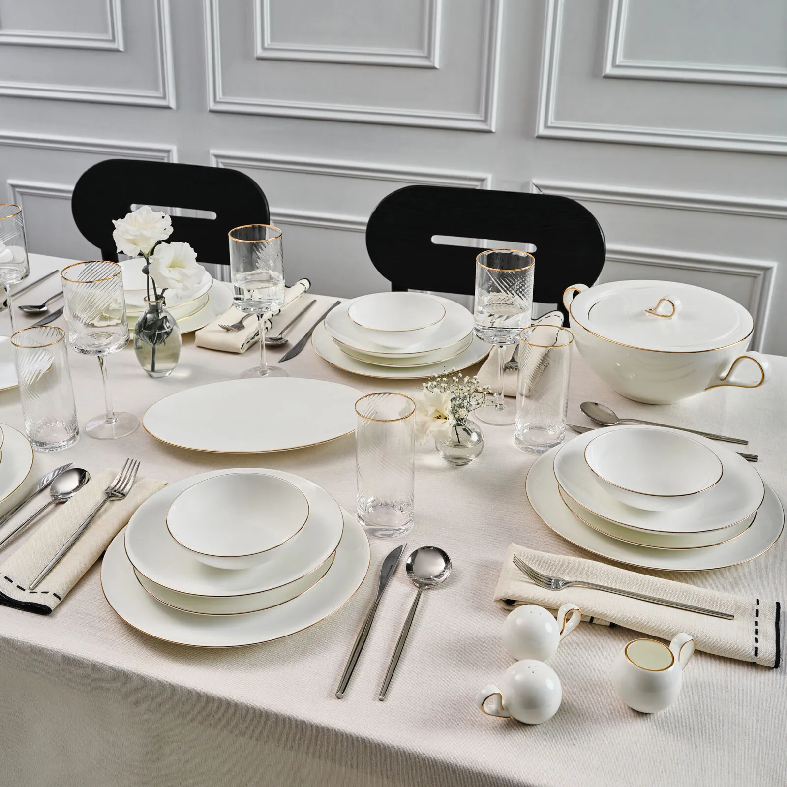 Karaca Red Carpet Collection Fine Pearl Extra Chanak 62-Piece Dinner Set for 12 People, 153.03.08.0185 2 Karaca Red Carpet Collection Fine Pearl Extra Chanak 62-Piece Dinner Set for 12 People, 153.03.08.0185 - Image 2