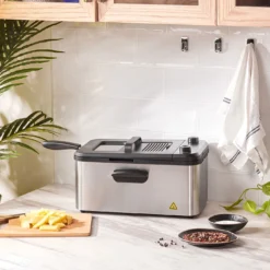 Alternative view of Karaca Inox XL 3.2L Deep Fryer – 2400W with Oil Filter & Timer, 153.03.06.1502