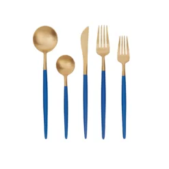 Alternative view of Karaca New Lydia 60-Piece Cutlery Set for 12 People - Blue, 153.03.08.0633