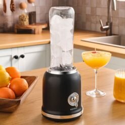 Alternative view of Karaca Retro Personal Smoothie Blender 600ml, Ice Crushing Function – Black, 153.03.06.2450