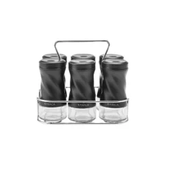 Alternative view of Karaca Tottori 7-Piece Rectangular Spice Set - Black, 153.03.06.4742