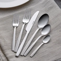 Alternative view of Karaca Juniper Elegance 84-Piece Stainless Steel Cutlery Set for 12 People – Boxed Premium Dining Set, 153.03.08.2196