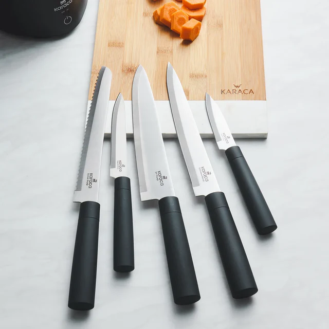Karaca Meister Knife 5 Piece Set with Sterilizer Block - Black, 153.03.08.2211 2 Karaca Meister Knife 5 Piece Set with Sterilizer Block - Black, 153.03.08.2211 - Image 2