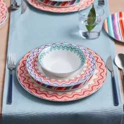 Karaca Bailando 24-Piece Porcelain Dinner Set for 6 People, 153.03.06.8273