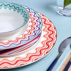 Alternative view of Karaca Bailando 24-Piece Porcelain Dinner Set for 6 People, 153.03.06.8273