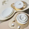 Karaca Red Carpet Collection Fine Pearl Extra Chanak 62-Piece Dinner Set for 12 People, 153.03.08.0185 12 9304997658654